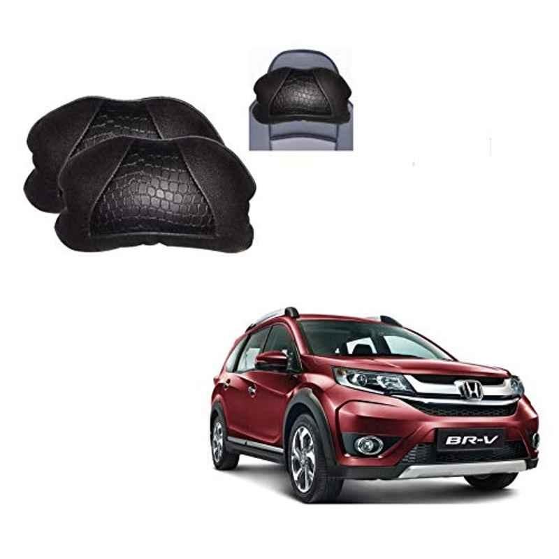 Kozdiko 2 Pcs Black Neck Rest Cushion Pillow Set for Honda BRV