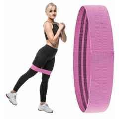 Shopeleven Elastic Pink Resistant Band for Legs & Butt Workout