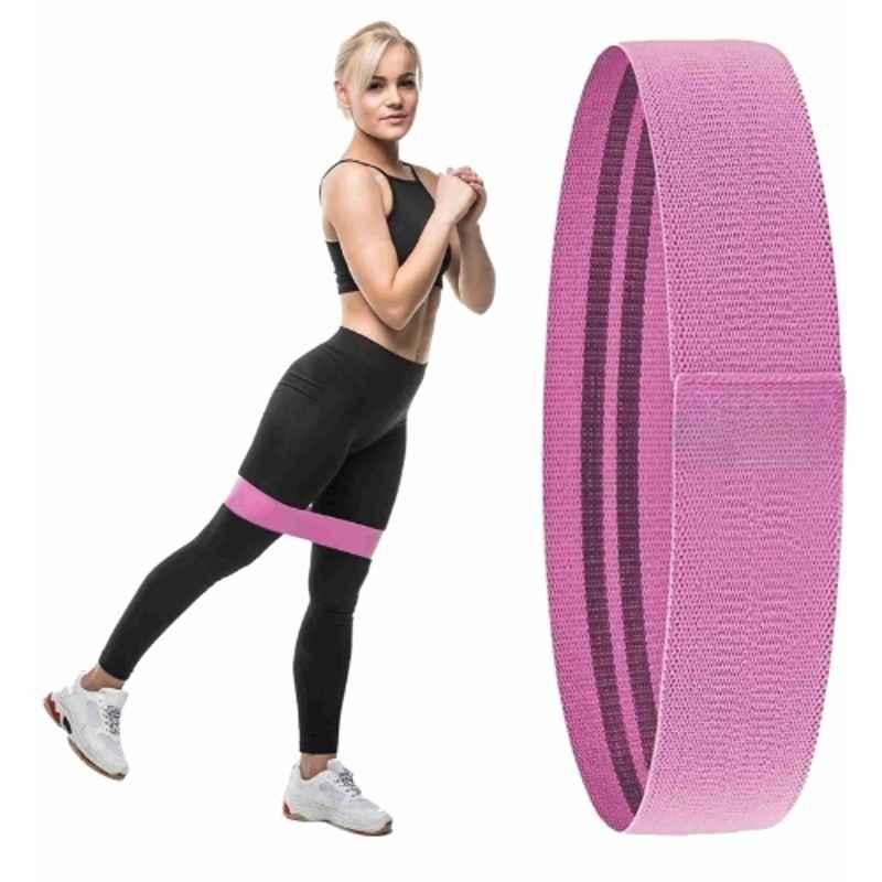 Shopeleven Elastic Pink Resistant Band for Legs & Butt Workout