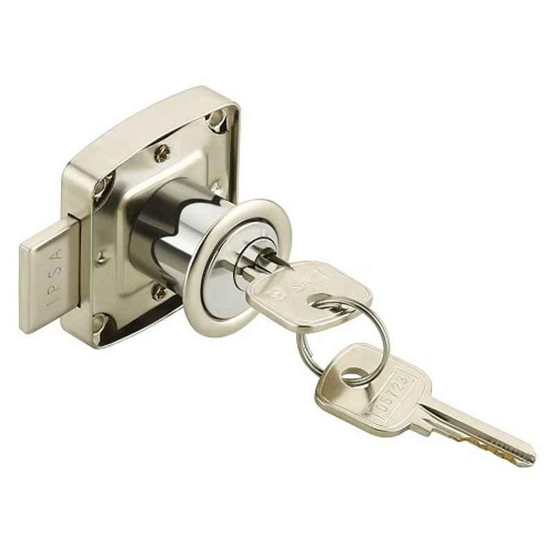 IPSA MPCY01 22mm Steel Multipurpose Furniture Drawer Cupboard Cabinet Lock with Key, 5819