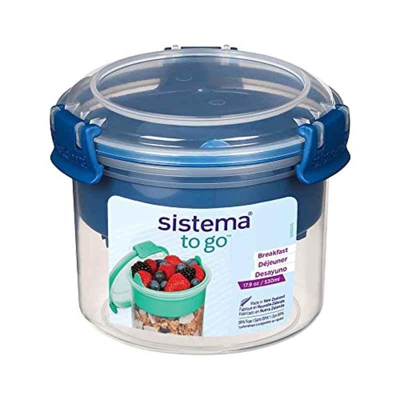 Sistema 530ml Blue Breakfast Bowl, 21355