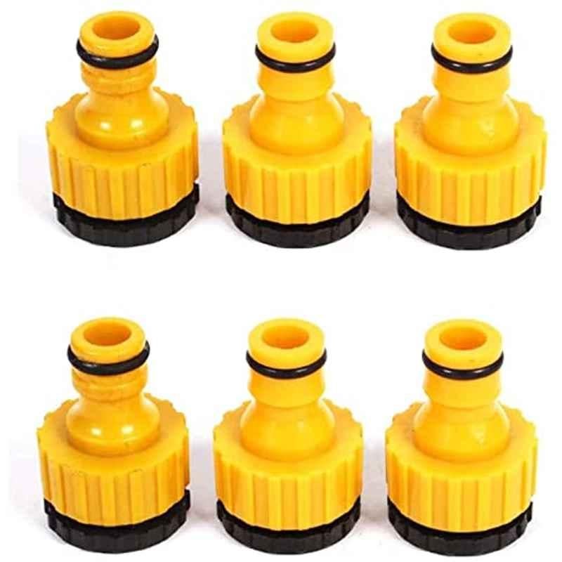 Abbasali 6 Pcs 1/2 & 3/4 inch Quick Connector Hose Pipe Fitting Adapter Set