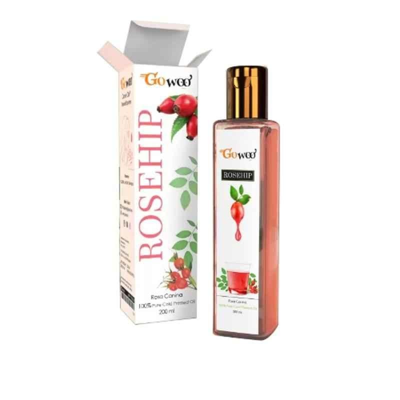 GoWoo 200ml Rosehip Seed Carrier Oil for Dry Skin, GoWoo-P-213