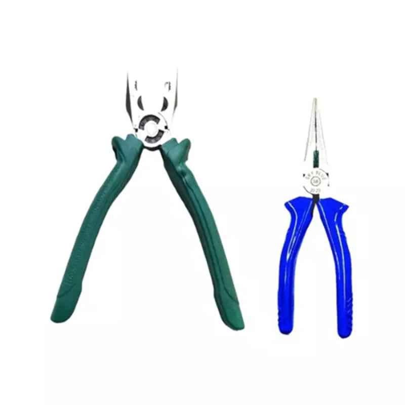 Sky Blue 2 Pcs 7.8 inch Lineman Plier Combo, SBE_PLIER_COMBO_MOD_01394