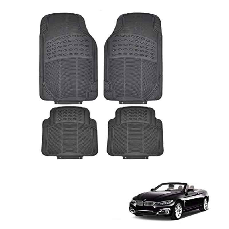 Kozdiko 4 Pcs Rubber Black Car Simple Floor Mat Set for BMW 4 Series