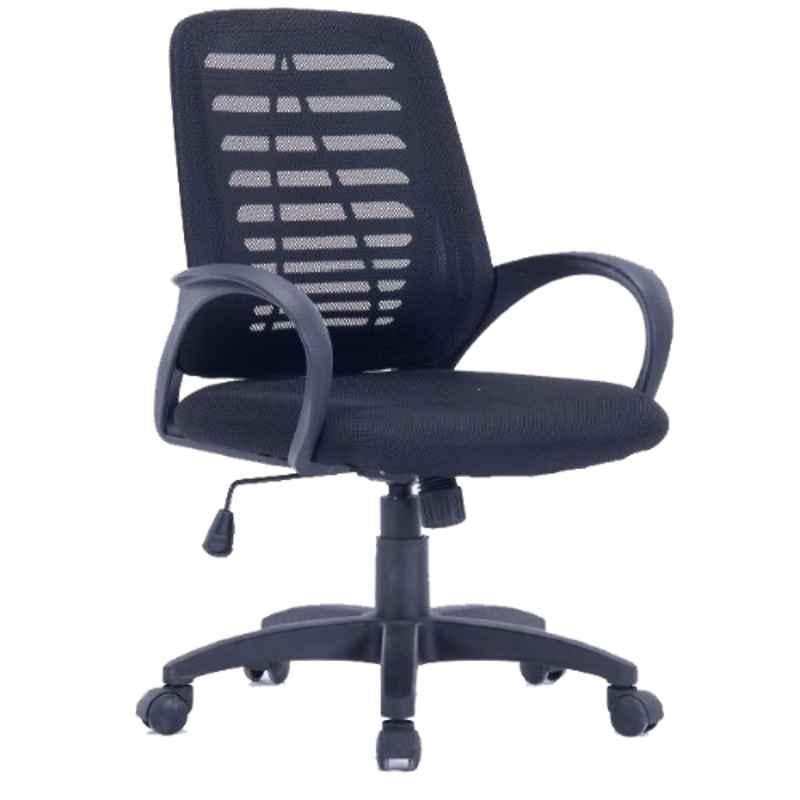 Smart Office Furniture Black PP Armrest Normal Mechanism Low Back Mesh Office Chair, 126-01