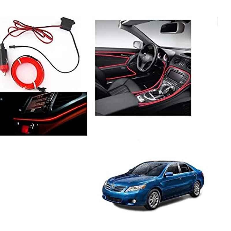 Kozdiko 12V 5m Red Car Interior Decor Neon Strip Light for Toyota Camry