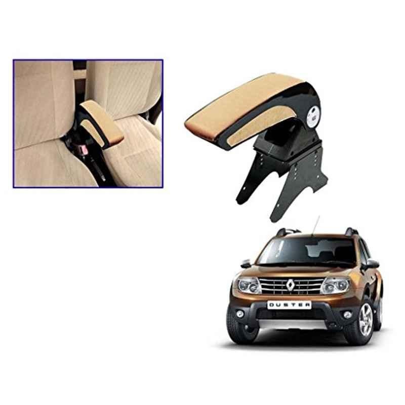 Kozdiko Beige Chrome Armrest for Renault Duster, koz_16056
