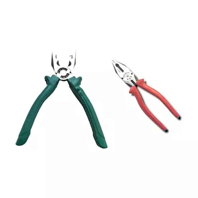 Sky Blue 2 Pcs 7.8 inch Lineman Plier Combo, SBE_PLIER_COMBO_MOD_01315