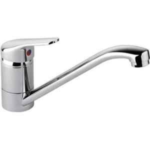 IRIS Brass Chrome Finish Trendy Single Liver Sink Mixer with 2 Tube