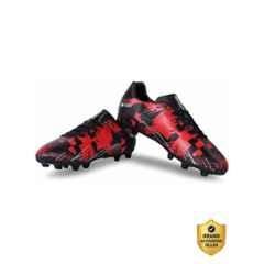 Nivia INFRA 2.0 Black & Red Football Shoes for Men, Size: 3