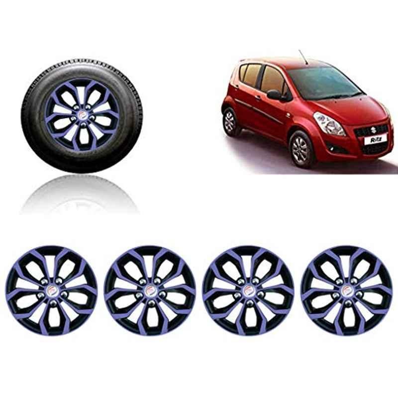 Auto Pearl 4 Pcs 14 inch ABS Violet & Black Car Wheel Cover Set for Maruti Suzuki Ritz T2