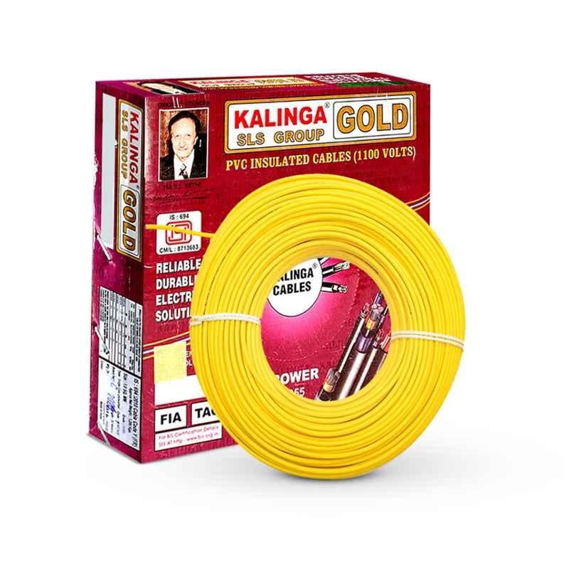 Buy Kalinga Gold Sq Mm Yellow Fr Pvc Housing Wire Length M