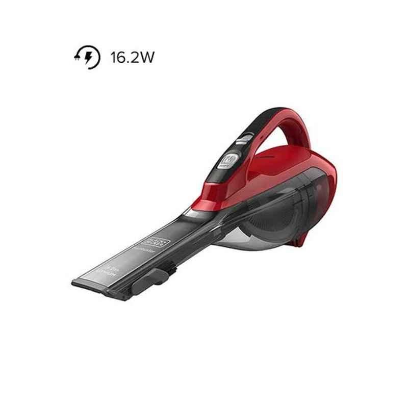 Black & Decker 16.2W 10.8V Plastic Red & Grey Cordless Vacuum Cleaner, DVA315J-B5