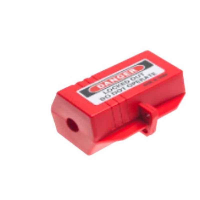 Loto Medium 65x65x118mm Red Plug Electrical Lockout, PLG-LRPM