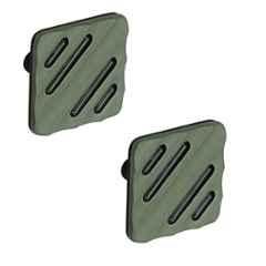 Plantex Knobs for Drawers/Drawer Knobs for Cabinets/Pull-Push Knobs for Kitchen/Bedroom Drawer (Pack of 2) SH-434, DC-Black & Green