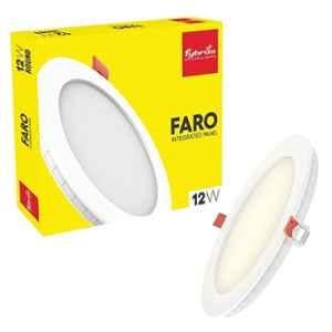 Fybros Faro 12W Polycarbonate Warm White Round LED Panel Light, FLS5059A
