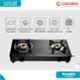 Candes Magma 2 Burners Manual Ignition Black Glass Top Gas Stove, MAGMA-2BN1CC
