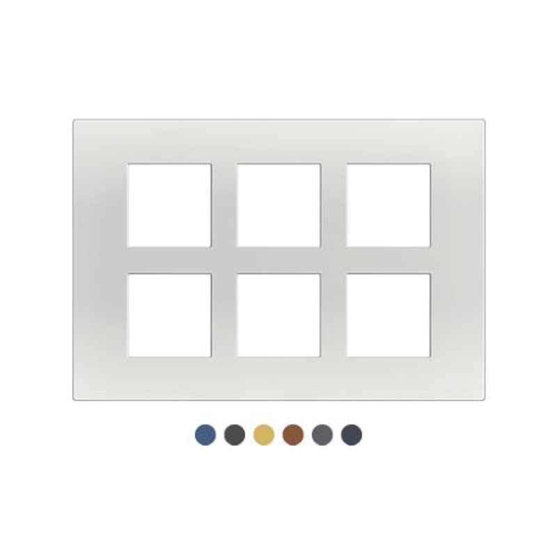 Orient 12 Module White Combined Cover Plate, 43MRWH4008
