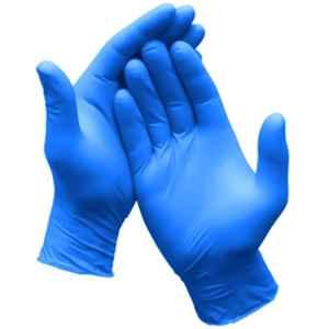 AccuSure 100 Pairs Blue Powder Free Nitrile Examination Gloves Box, FNEG2, Size: M (Pack of 60)