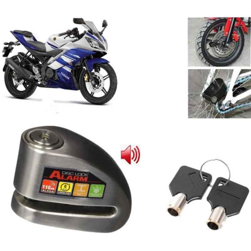 Auto Pearl Steel Black Anti-Theft Alarm Disc Brake Lock for YZF R15, Lock_865