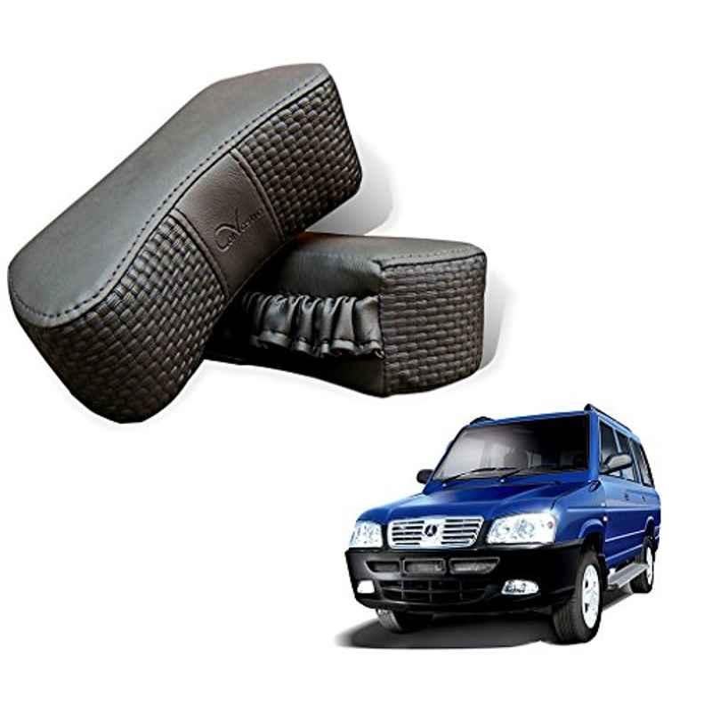 Kozdiko 2 Pcs Memory Foam Grey Car Vastra Neck Rest Cushion Set for Mahindra Rhino, koz_5377