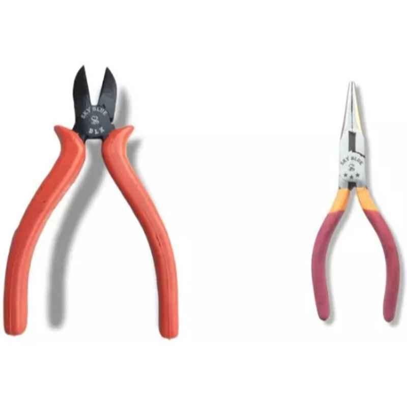 Sky Blue 2 Pcs 7.8 inch Lineman Plier Combo, SBE_PLIER_COMBO_MOD_00731