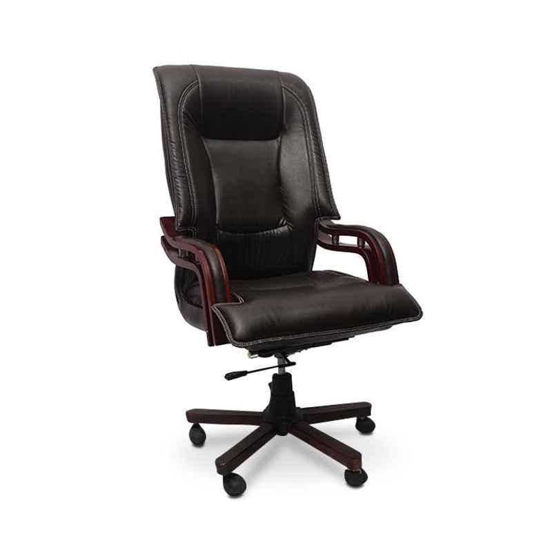 Caddy PU Leatherette Black Adjustable Office Chair with Back Support, DM 88