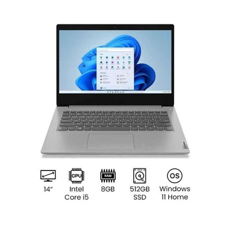 Lenovo Core i5 8GB 14 inch Quad Core SSD Bluetooth Platinum Grey Laptop, 81WA00Q7US