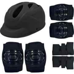 RB International Plastic & EVA Foam Black Skating Kit-417 Skating Kit