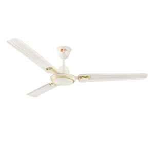 Orient Pacific Air 60W 1 Star 3 Blade Ivory Gold Ceiling Fan, 3134832514450, Sweep: 1200 mm (Pack of 2)