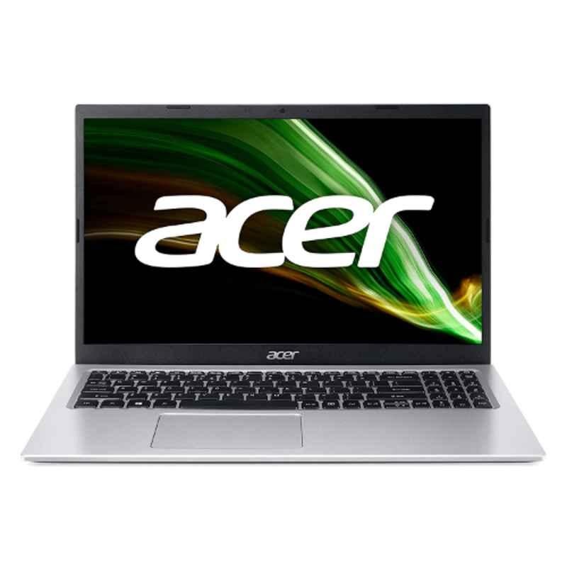 Acer Aspire 3 Laptop A315-58 15.6 inch Pure Silver 11th Generation Intel Core i3 1115G4/4GB DDR4 RAM/256GB SSD/Intel UHD Graphics FHD Display, NX.ADDSI.00A