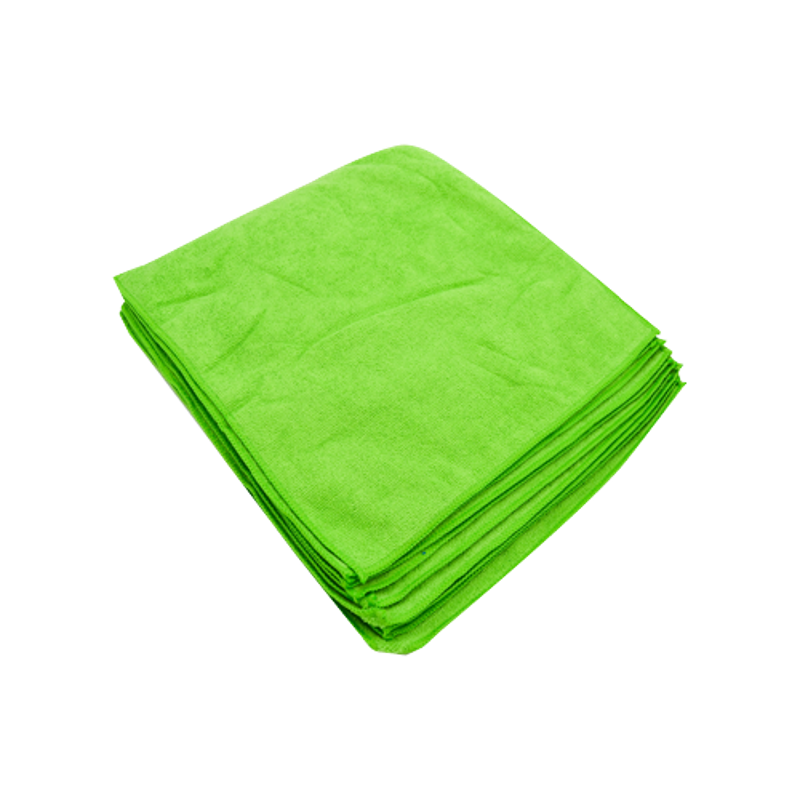 Ecotech 32x32cm Microfibre Green Cloth, MCF10G (Pack of 10)