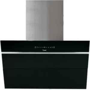 Prestige Zara 900 94.5cm 1100 CMH Glass Black & Silver Baffle Filter Wall Mounted Chimney