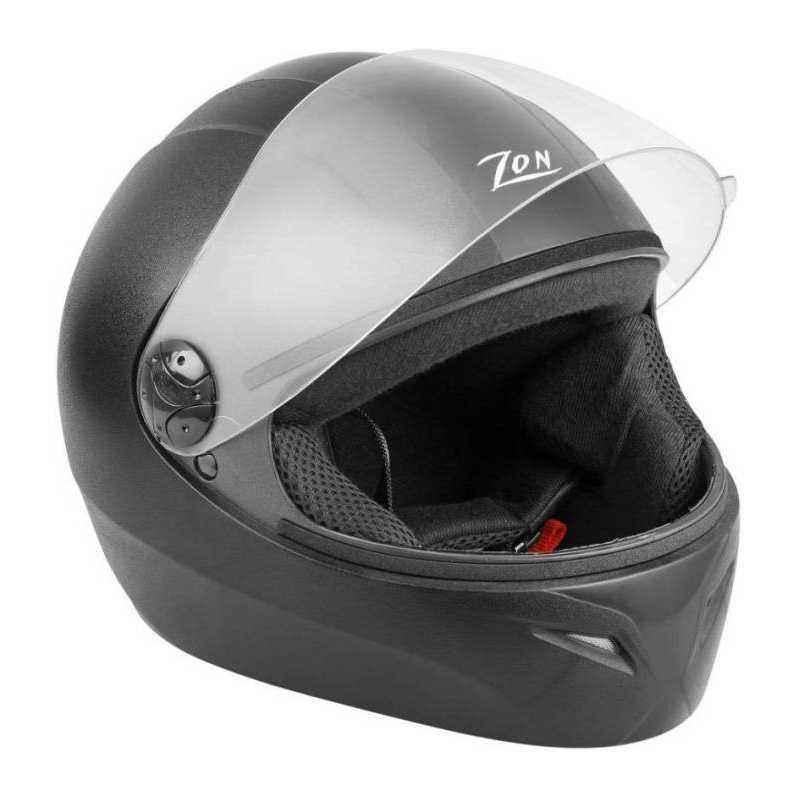 Steelbird Zon Classic Motorbike Black Full Face Helmet, Size (Large, 600 mm)