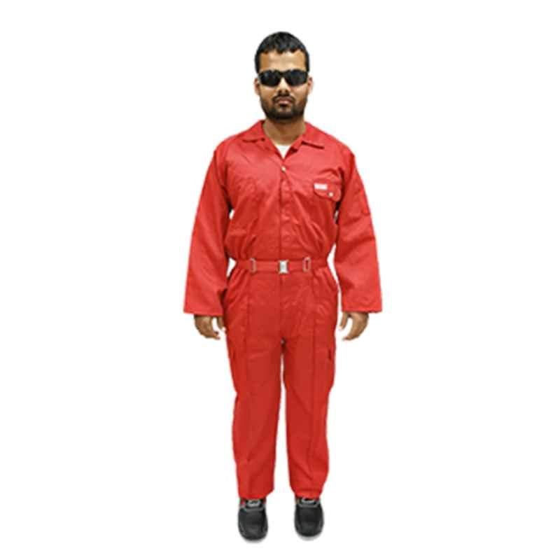Taha Twill Red Coverall Size: 4XL