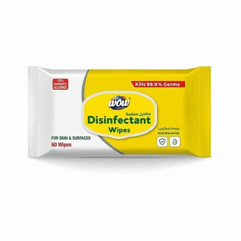 Wow Disinfectant Wipes, 60 Pcs/Pack