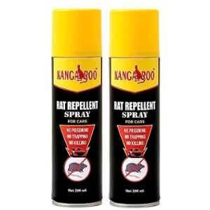 Kangaroo 200ml Rat Repellent Spray with 2X Advance Protection for Car & Bike (Pack of 2)