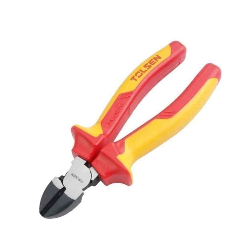 Tolsen 180 mm CrV Steel Insulated Diagonal Cutting Pliers, V16037