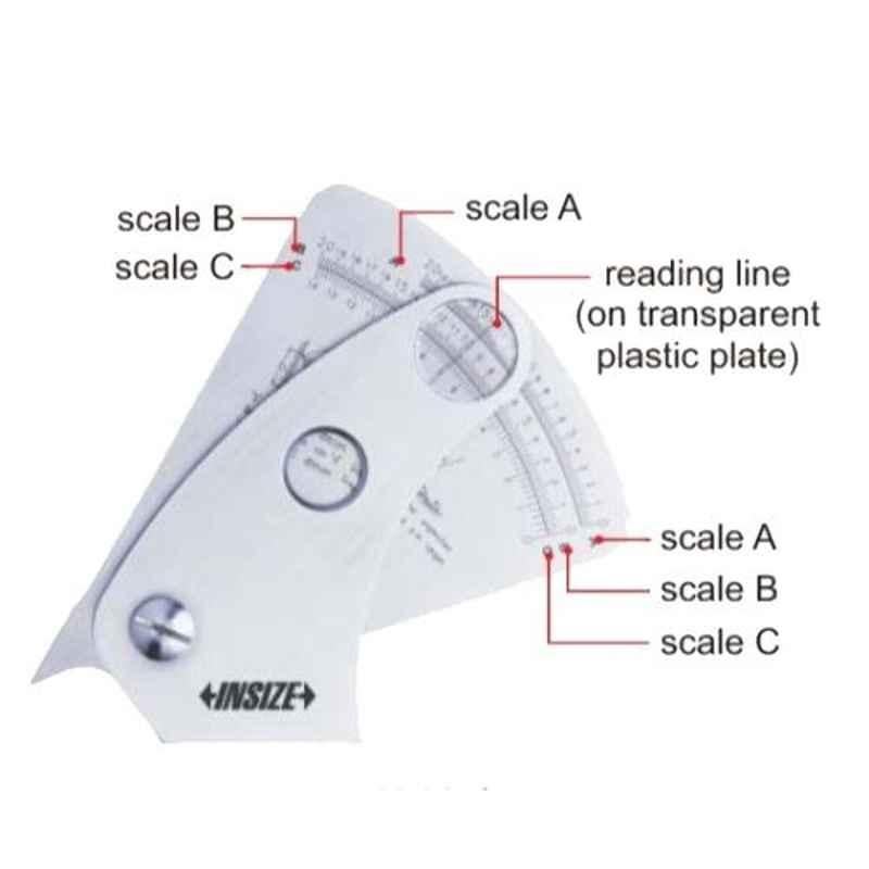 Insize 0.2mm Welding Gage, 4840-1 (Pack of 3)