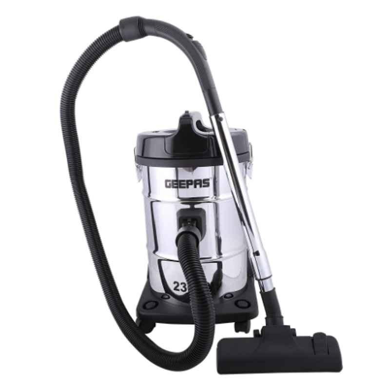 Geepas 2300W 23L Stainless Steel Blow & Dry Vacuum Cleaner, GVC2597