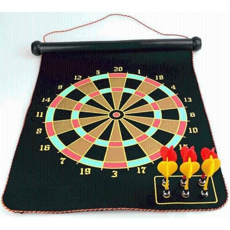 Matrica 50.8cm Multicolour Magnetic Roll-up Dartboard with 6 Darts