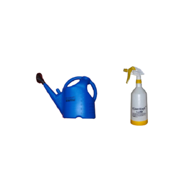Kisankraft KK-TS1000 1L Manual Sprayer & KK-MSP-6500 5L Plastic Water Can Combo