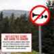 Ladwa 600mm Aluminium White & Red Circle Horn Prohibited Mandatory Retro Reflective Road Signage, LSI-MCSB-600mm-SLB
