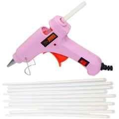 Bandook 20W Pink Glue Gun with 10 Pcs Transparent Glue Sticks