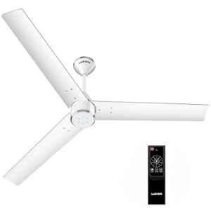 Luker Jvluker USA Crown 32W 350rpm White 5 Star 3 Blade BLDC Ceiling Fan with Remote & 3 Years Warranty, Sweep: 1200 mm