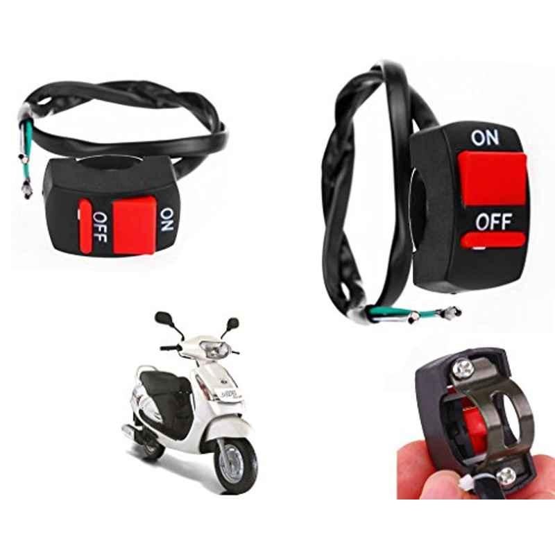 Auto Pearl 7/8 inch 12V Bike Fog Light Handle Bar Switch for Mahindra Duro