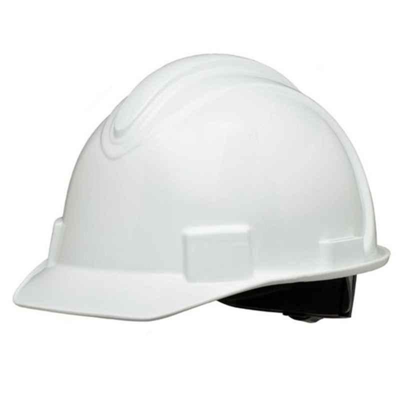 Honeywell North 52-63cm HDPE White Non-Vented Short Brim Hard Hat with 4-Point Ratchet Suspension, NSB10001E