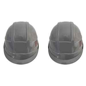 Ladwa Polymer Grey Heavy Duty Safety Ratchet Helmet (Pack of 2)
