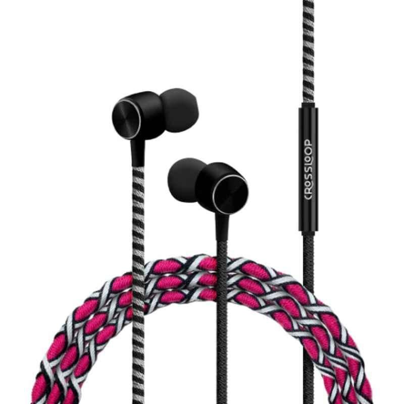 Crossloop 5mW Pink In the Ear Enhanced Wired Headset, CSLE023-E